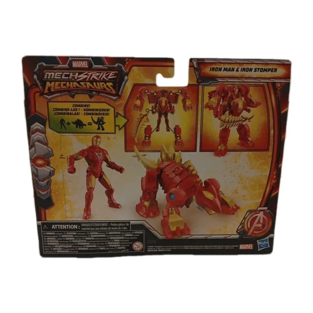 Marvel Mechstrike Mechasaur Iron Man and Iron Stomper Action Figure Hasbro 3151